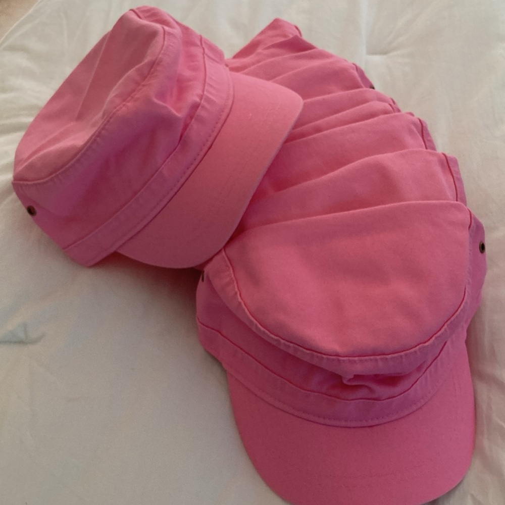 Pkg of 12 🆕 Pink Cotton Ladies Hats! A REAL STEAL at $18 for all 12! BULK SALE!